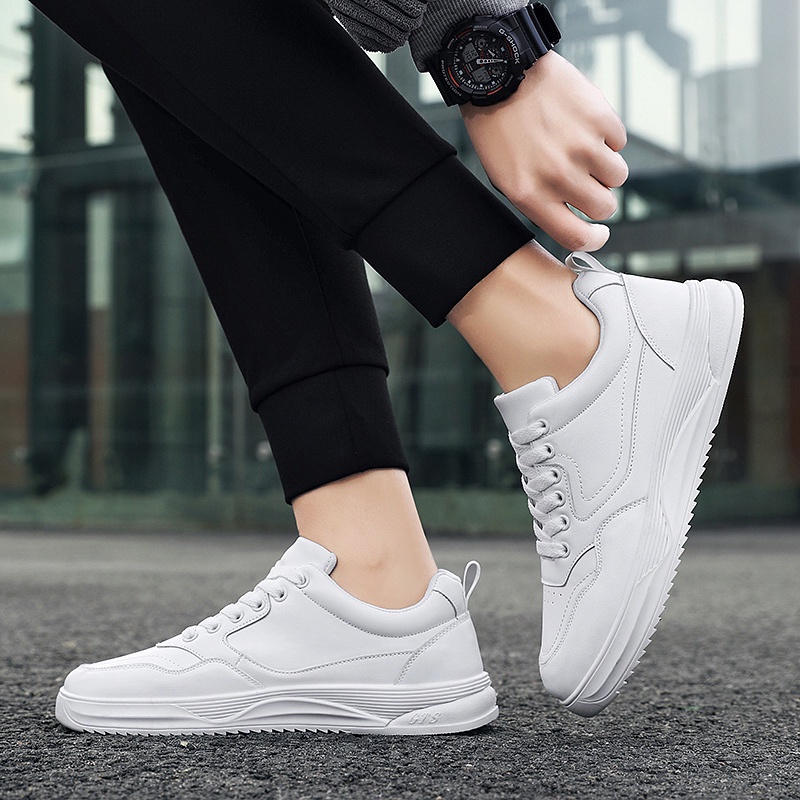 Giày Thể Thao Trắng Đế Dày Phong Cách Hàn Quốc Thời Trang Mùa Hè Mới Cho Nam Size 46