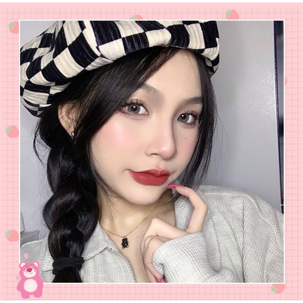 Son Lì Màu Hoa Hồng Đỏ Trang Điểm Mùa Hè Vỏ Hình Gấu HERORANGE