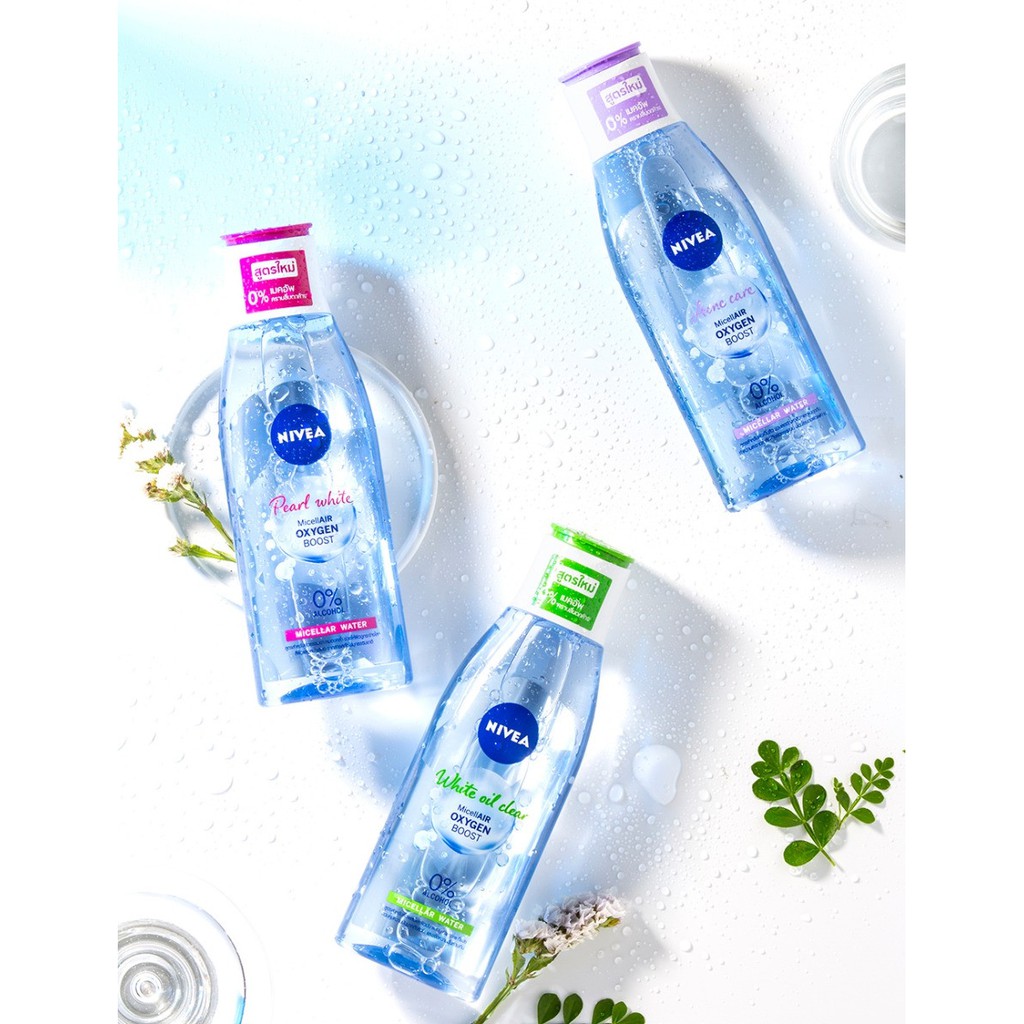 Nước tẩy trang Nivea micellair oxygen boots làm sạch mềm mịn