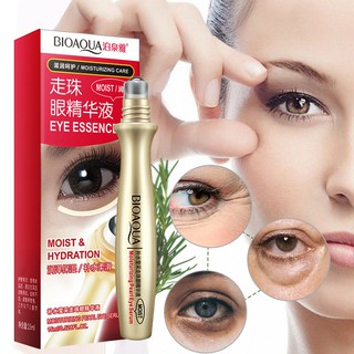 BIOAQUA Kem bôi mắt thiết kế đầu kim loại tròn giúp chống bọng mắt loại bỏ nếp nhăn chăm sóc quầng thâm mắt - tinh chất dưỡng ẩm