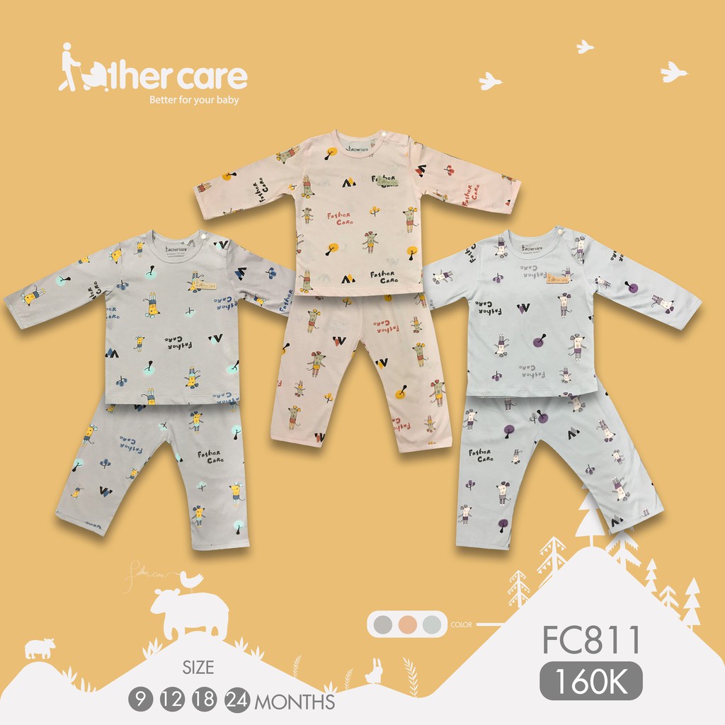 Bộ Quần Áo Trẻ em DT FatherCare Cài Vai- Chuột Ballet FC811