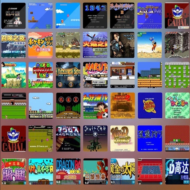 Máy Chơi Game Cổ Điển NES 2 Classic 620 4 NÚT Trò Chơi Cổng AV -DC3512