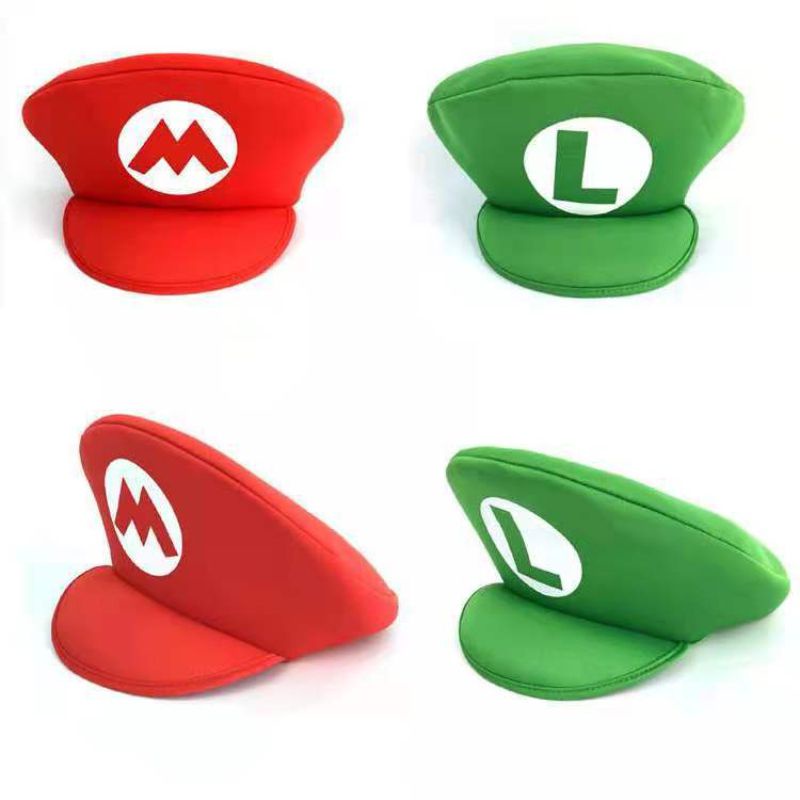 Mũ hóa trang nhân vật Super Mario Luigi Bros cho bé và người lớn dịp Halloween
