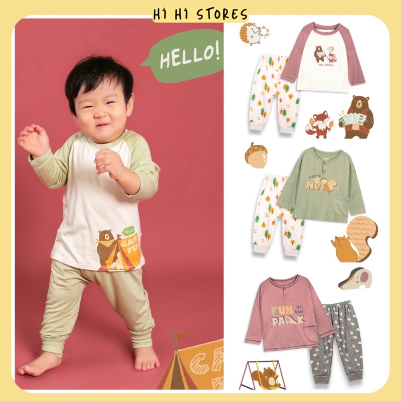 Chaang bộ dài tay cho bé Chaang Park mặc thu đông  AW22D10