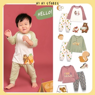 Bộ dài tay chất cotton bốn mùa AW22