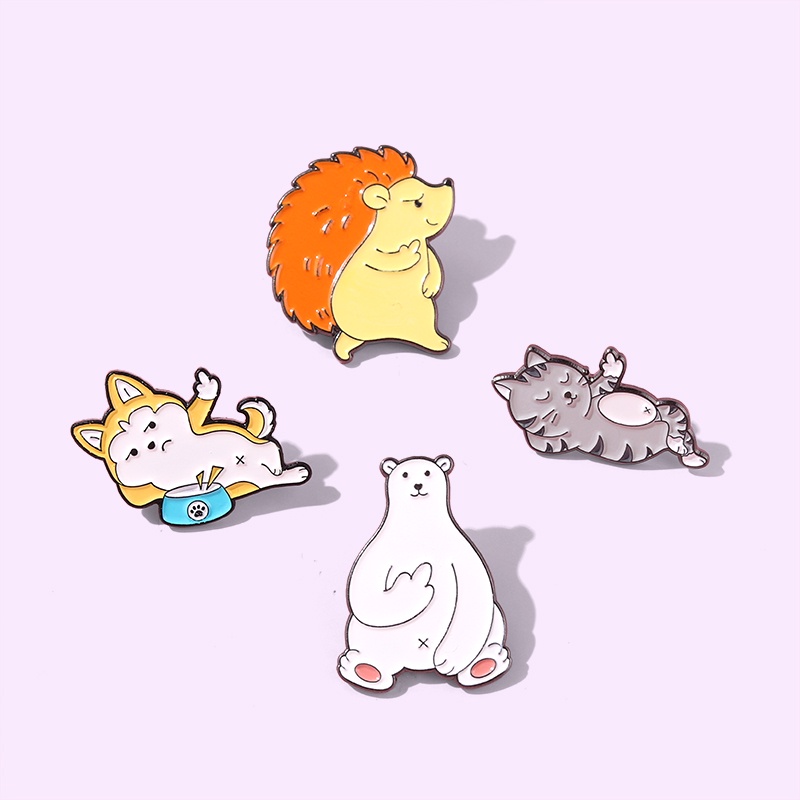 Ghim cài áo hình động vật hoạt hình dễ thương cho nữ
