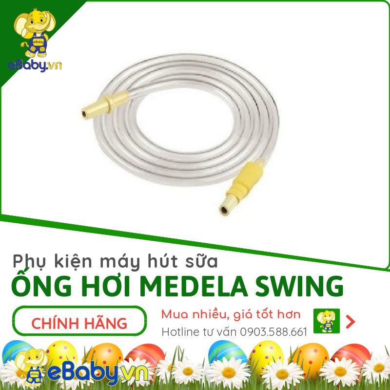 Ống hơi | Ống Khí Medela Swing Đơn (1 Dây)  hàng CHÍNH HÃNG mới 100% - Dây Dẫn Máy Hút Sữa Swing