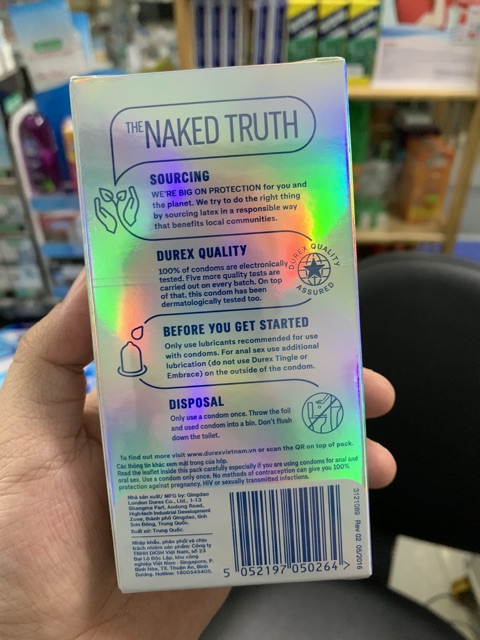 Bao cao su Durex Invisible  mẫu mới nhất