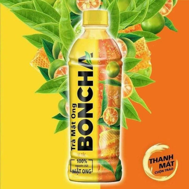 Trà Mật Ong Boncha Vị Tắc/ Vị Chanh Chai 450ml