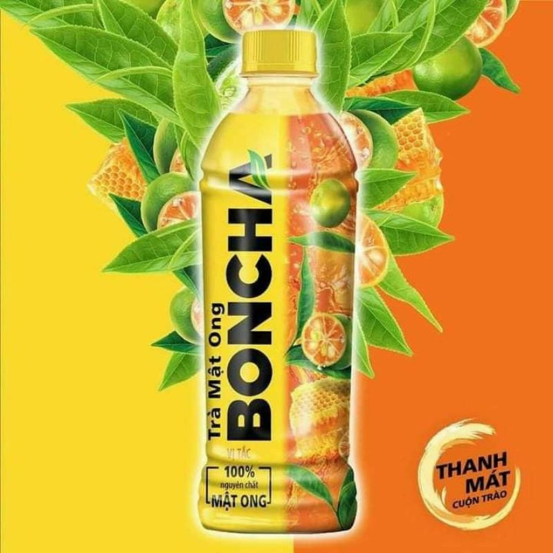 Trà Mật Ong Boncha Vị Tắc/ Vị Chanh Chai 450ml