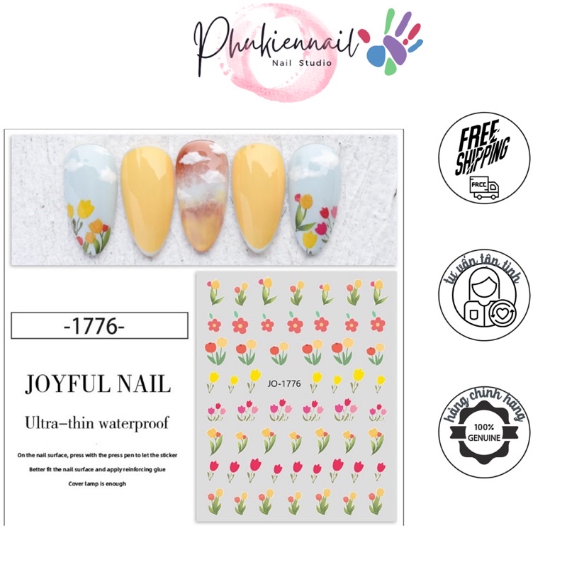 Stick hoa các loại 6 kiểu trang trí nail