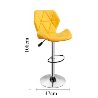 Ghế Eames bọc da tam giác chân bar