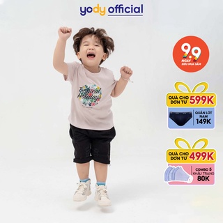 Áo phông trẻ em YODY tropical holidays mềm mịn, thoáng mát KID4020