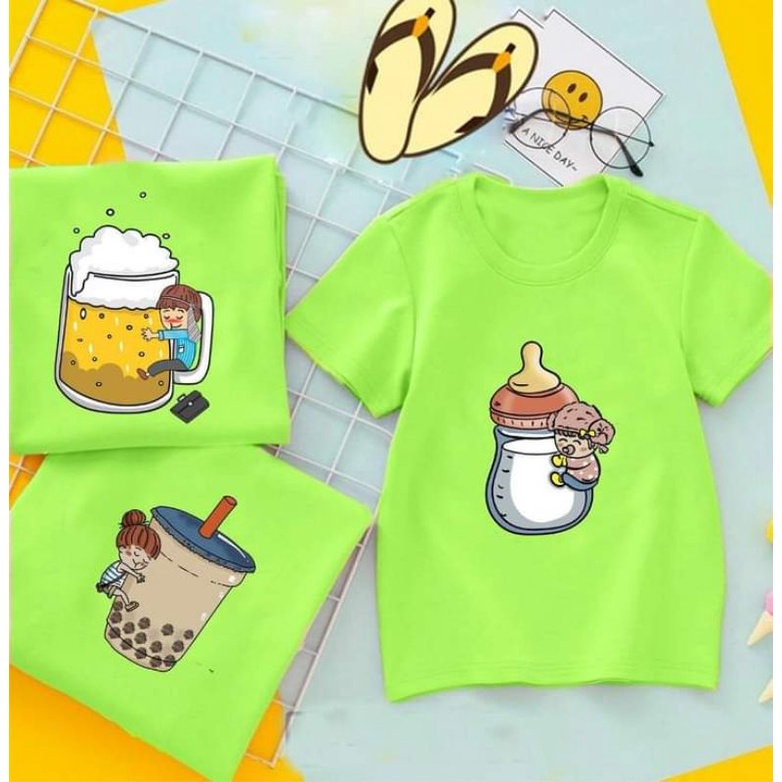 Áo thun gia đình size 8-95kg