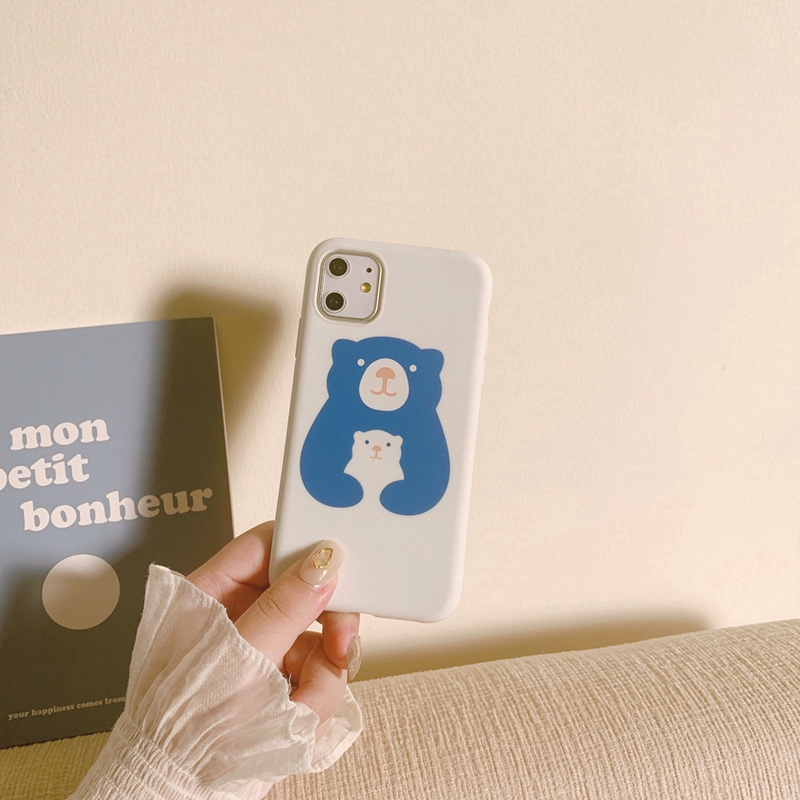 Ốp điện thoại in hình gấu dễ thương cho Iphone 5/5S/6/6plus/6S/6S plus/6/7/7plus/8/8plus/X/XS/XS Max/11 154 | BigBuy360 - bigbuy360.vn