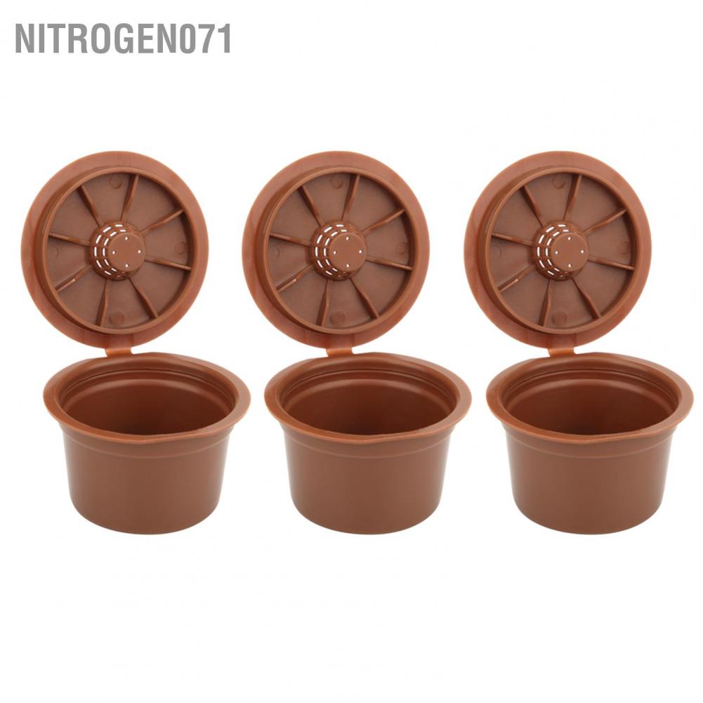 Nitrogen071 3 cái có thể tái sử dụng  viên nén cà phê Phụ kiện thay thế cốc phù hợp cho Caffitaly