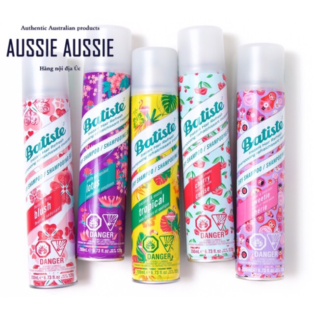 Dầu gội khô Batiste Dry Shampoo 50ml & 200ml