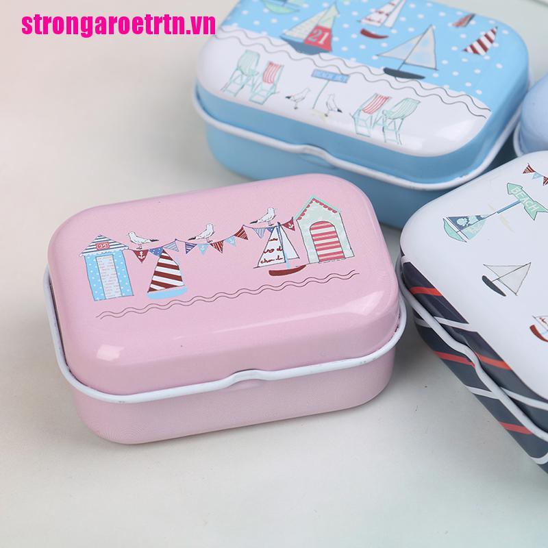 Hộp Thiếc Mini Đựng Trang Sức / Đồng Xu Tiện Dụng Ốp