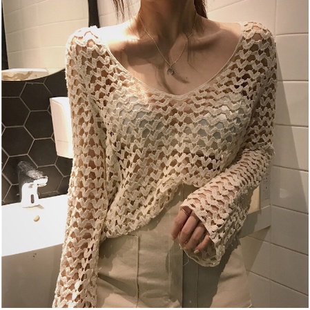 Áo khoác lưới trái tim mặc ngoài bikini siêu hot VATIXA AKL