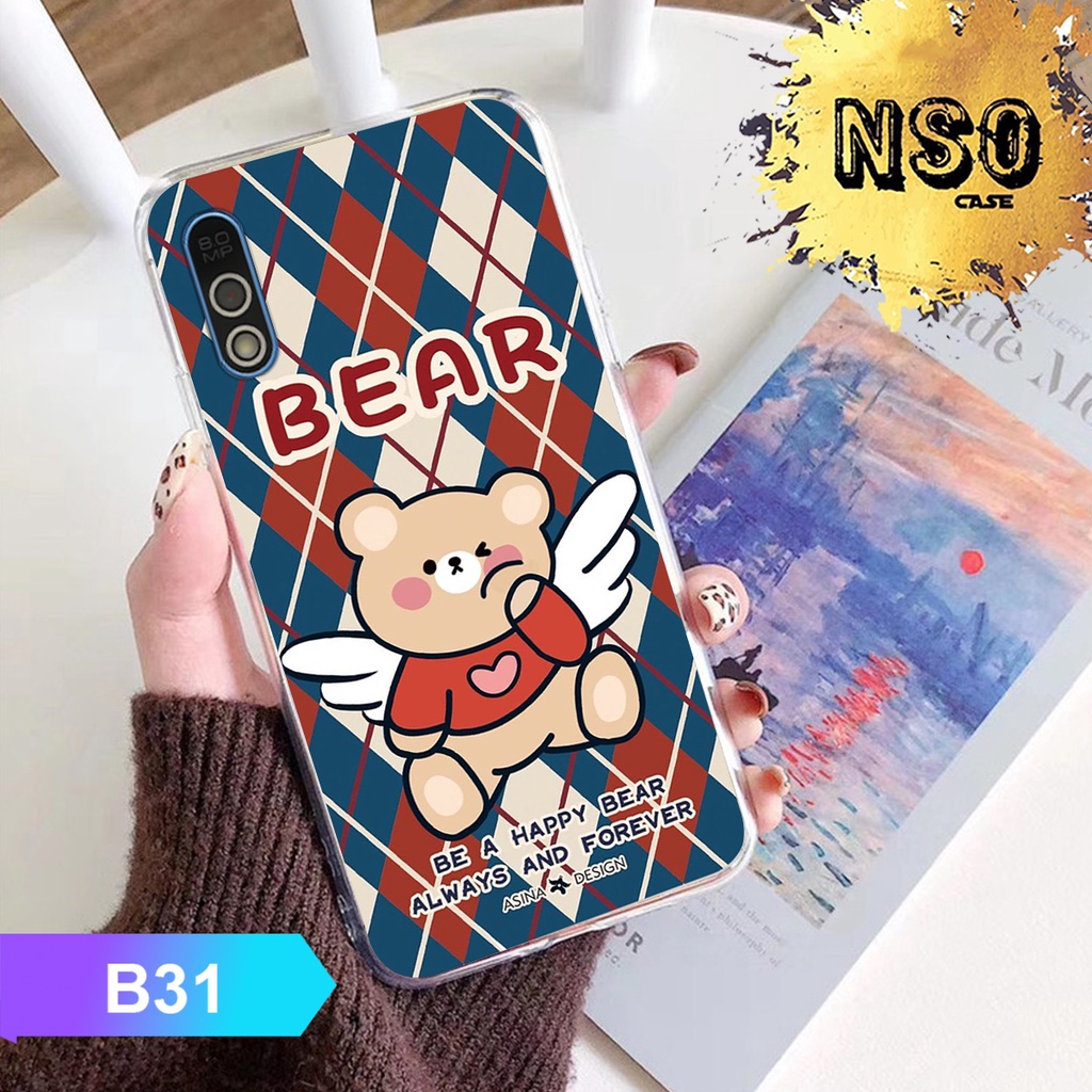 [FREESHIP] Ốp Lưng Vsmart Bee 3 In Hình Gấu Chất