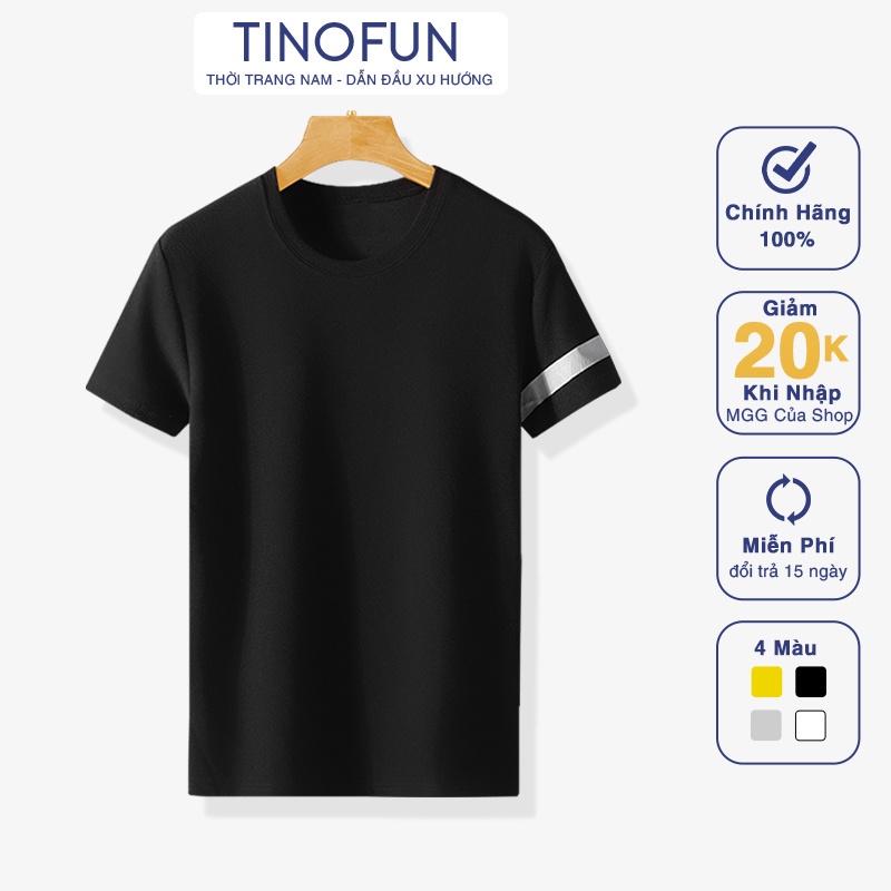 Áo thun nam TINOFUN  mã TT40 Áo tay lỡ nam form rộng thể thao cộc tay đẹp hè thu tập gym