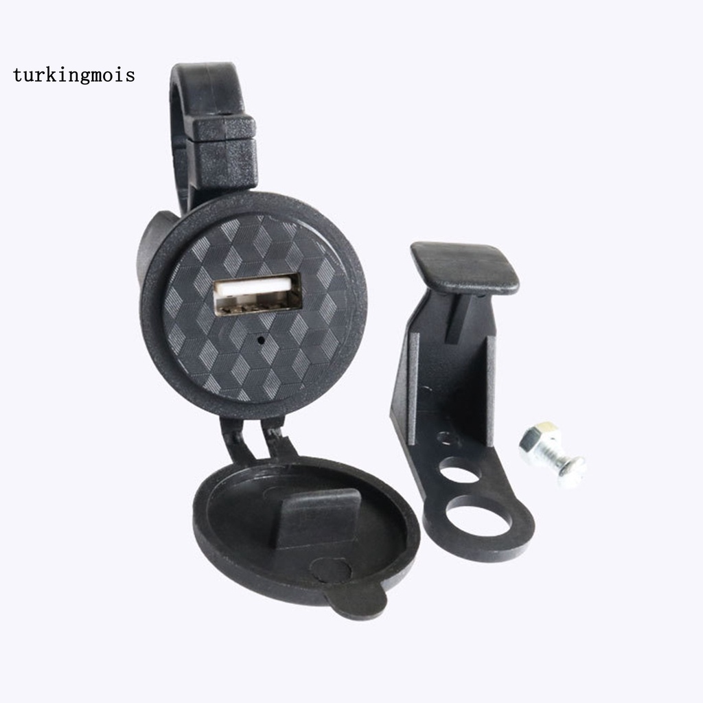 Cục Sạc Nhanh USB Màu Đen Chống Nước Cho Xe Máy