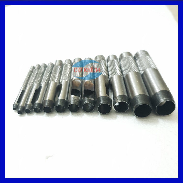 Bộ đục lỗ tròn 12 chi tiết thép cứng 3-16mm