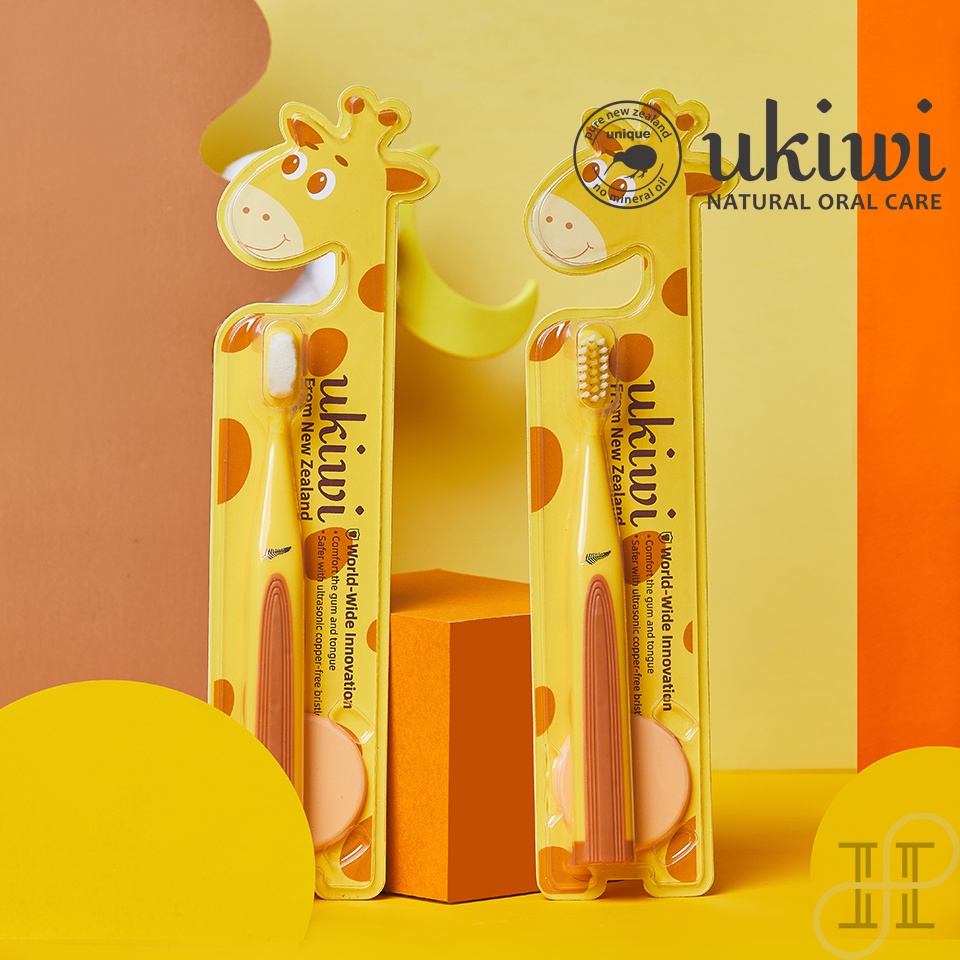 ukiwi Kids Magnetic Toothbrush Con hươu cao cổ I Baby Toddler Toothbrush I Ultra Soft Toothbrush I Fine Bristle I Sensitive Gum & Tooth