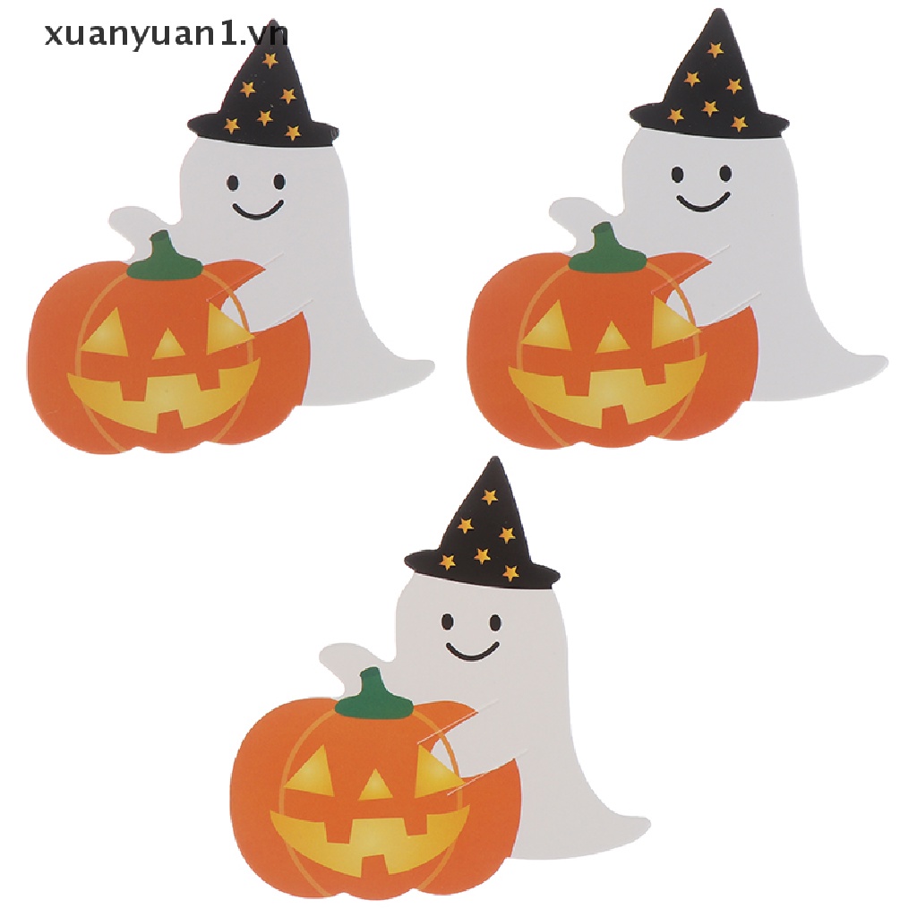 Set 50 Tấm Thiệp Kẹo Mút Phong Cách Halloween Độc Đáo