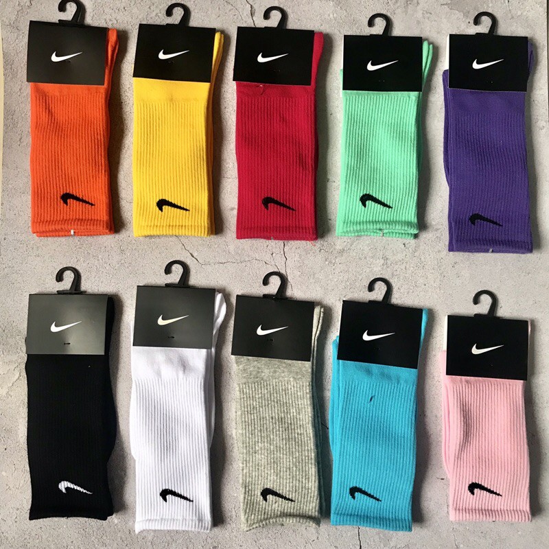 Tất Nike Cổ Cao Hàng VNXK Đủ 10 Màu - Ảnh Tự Chụp