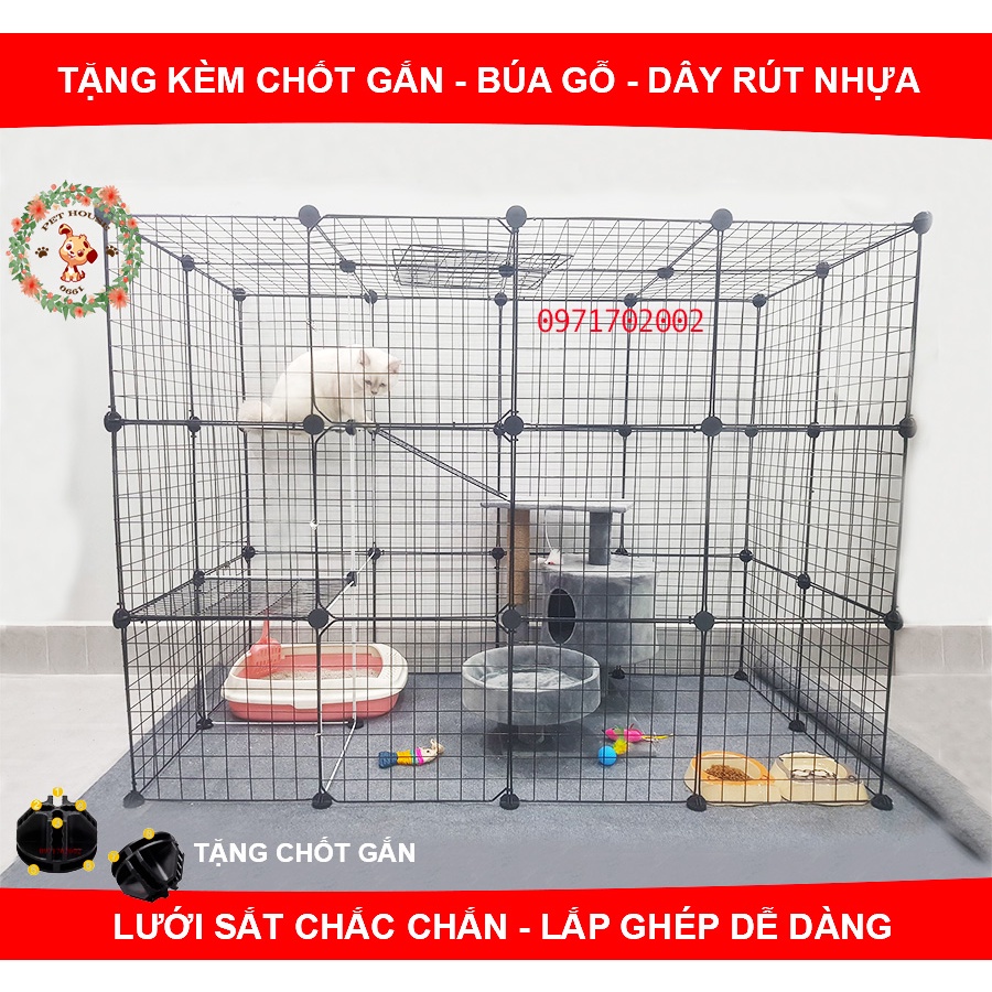  Miếng ghép chuồng quây Chó Mèo lắp ghép ( đã tặng kèm chốt ) giá rẻ