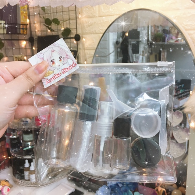 Bộ chiết mỹ phẩm du lịch tiện lợi 7 món