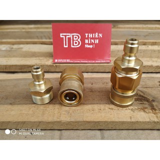 KHỚP NỐI NHANH BẰNG ĐỒNG PHỤ KIỆN MÁY RỬA XE
