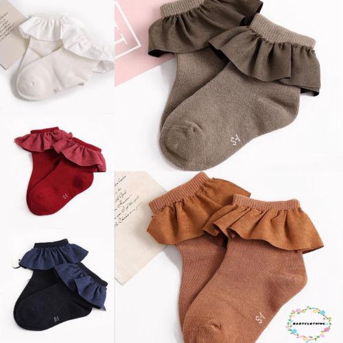 Tất cotton mềm mại kiểu công chúa dùng cho trẻ đang tập đi