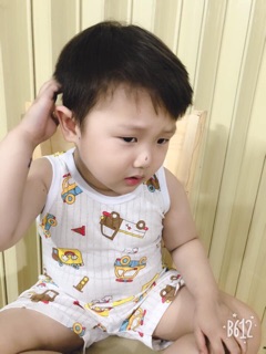 Cotton giấy ba lỗ cho bé (8-17kg)