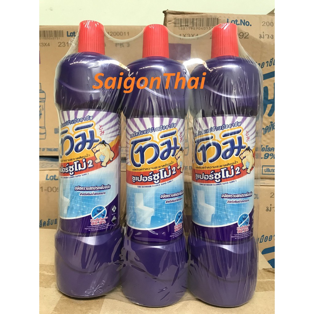 Tẩy bồn cầu và vệ sinh nhà tắm Sumo Tomi Thái Lan 850ml