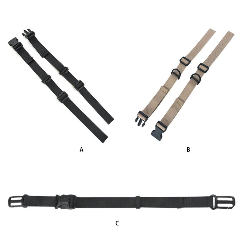 Set 2 Cặp Dây Đai Nylon Đeo Ngực Có Kẹp Điều Chỉnh Được