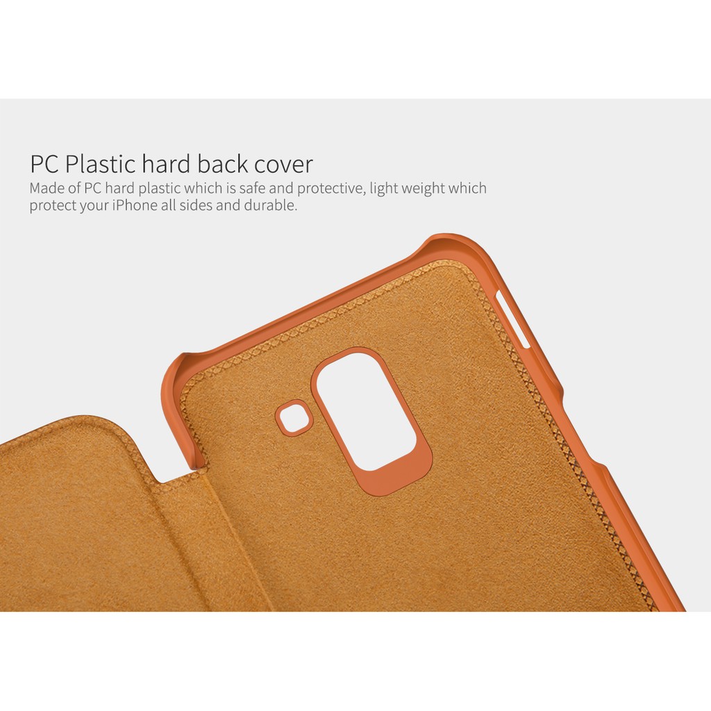 Bao da bò cho SamSung Galaxy J6+ Plus chính hãng Nillkin QIN | BigBuy360 - bigbuy360.vn