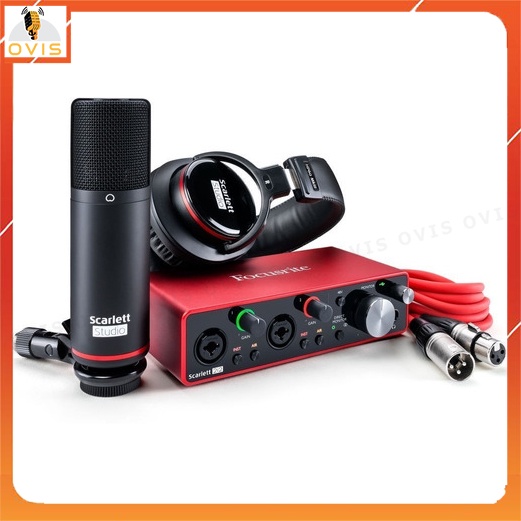 Sound Card Thu Âm 2in, 2 Out, Phần Mềm Pro Pro Tools | Focusrite Scarlett 2i2 Gen 3