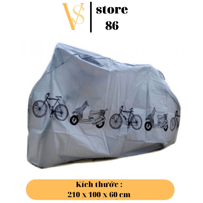 Bạt phủ xe máy ,xe đạp siêu tiện lợi - Aó trùm xe máy cao cấp che mưa chống nắng đa năng VS STORE