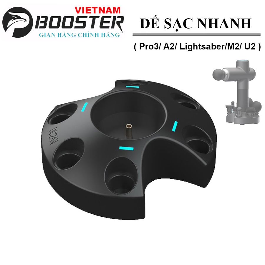 Dock Sạc Không Dây Đế Sạc Nhanh Không Dây Cho Máy massage Booster Pro3/ A2/ Lightsaber/M2/ U2 24V 1A - Chính hãng