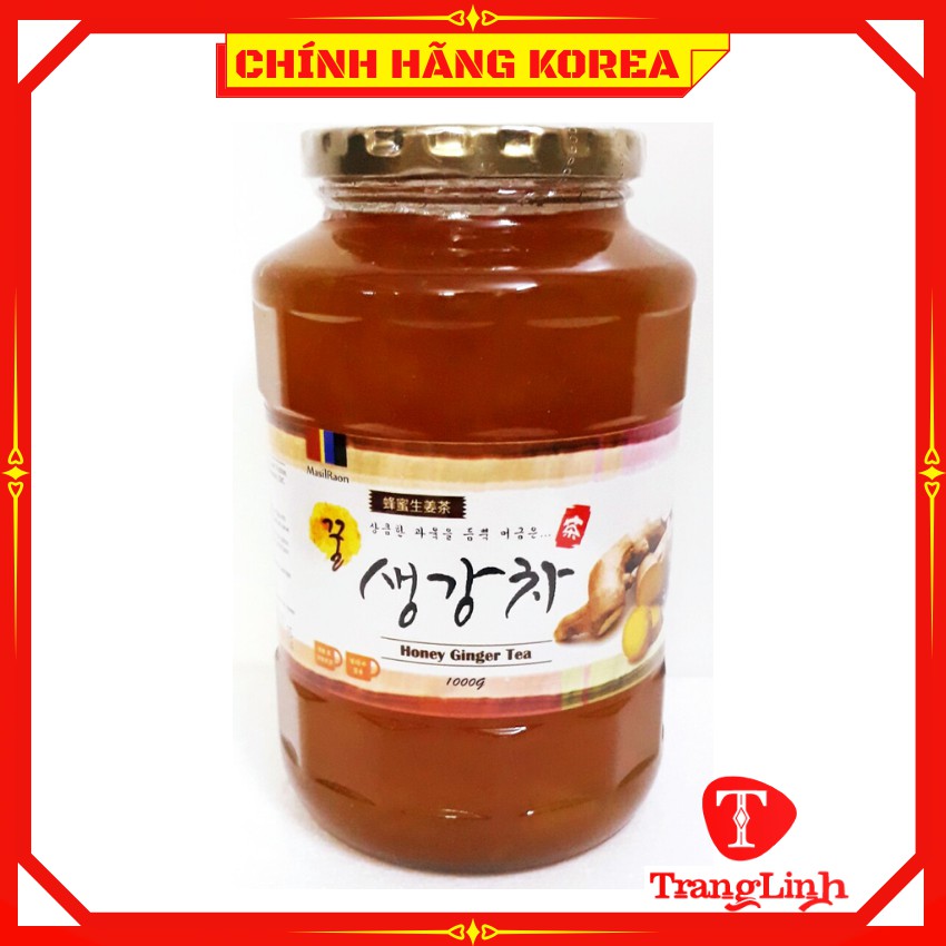 Mật ong gừng hàn quốc MasilRaon lọ 1kg - Trà gừng mật ong chính hãng - tranglinhkorea