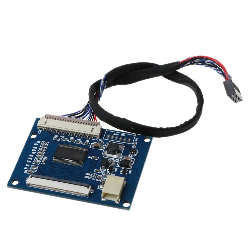 1 set bảng mạch điều khiển cổng ra 20Pin 1-ch LVDS đầu vào sang 50Pin TTL kèm cáp