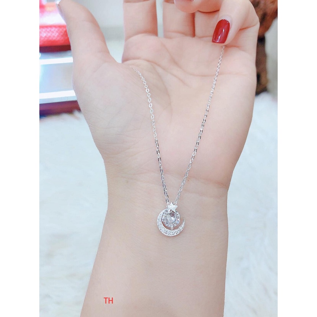 dây chuyền liền mặt , kiểu giáng hottrend _ bạc kim hưng
