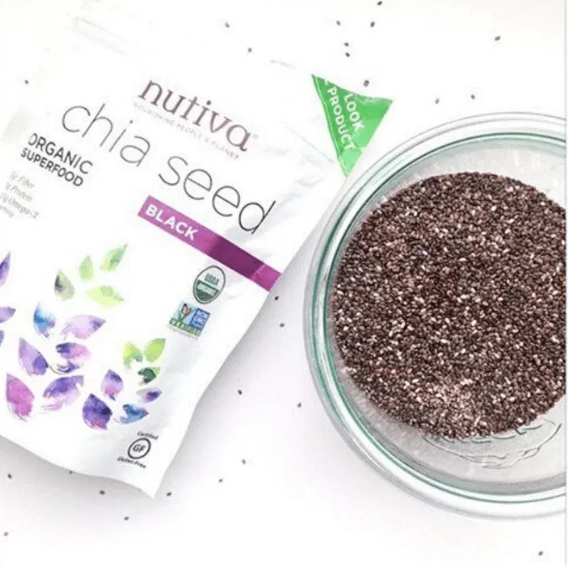 (Bán lẻ dùng thử 100gram) Hạt chia Mỹ nutiva túi 907g giúp giảm cân, đẹp da, bổ sung chất dinh dưỡng