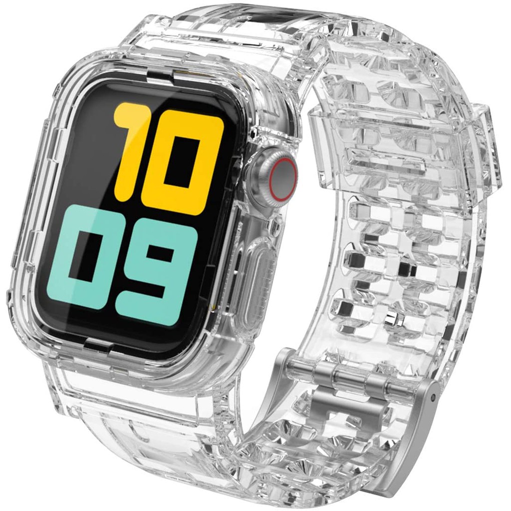 Dây Đeo Đồng Hồ Bằng TPU Mềm 2 Trong 1 Cho Apple Watch 38 / 40 / 41mm 42 / 44 / 45mm 49mm Series Ultra / 8 / 7 / SE / 6 / 5 / 4 / 3 / 2 / 1