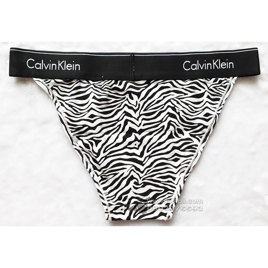 [CHÍNH HÃNG] Quần lót nữ Calvin Klein QF4977 Modern Cotton High Leg Tanga Sandstone