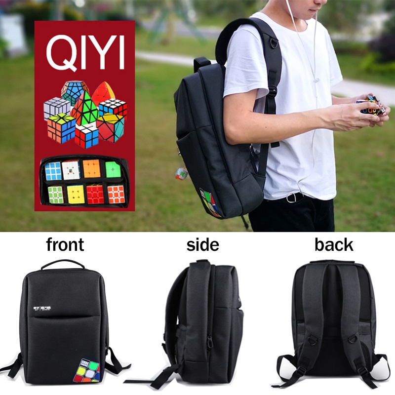 Balo Backpack Qiyi. Cặp Sách Chuyên Dụng Đựng Rubik Và Phụ Kiện Đa Năng Đi Học, Đi Chơi
