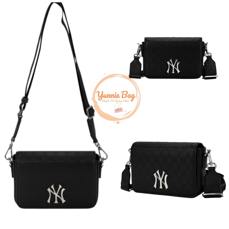 Túi đeo chéo MLB unisex hoạ tiết 3D dập nổi, hàng có sẵn