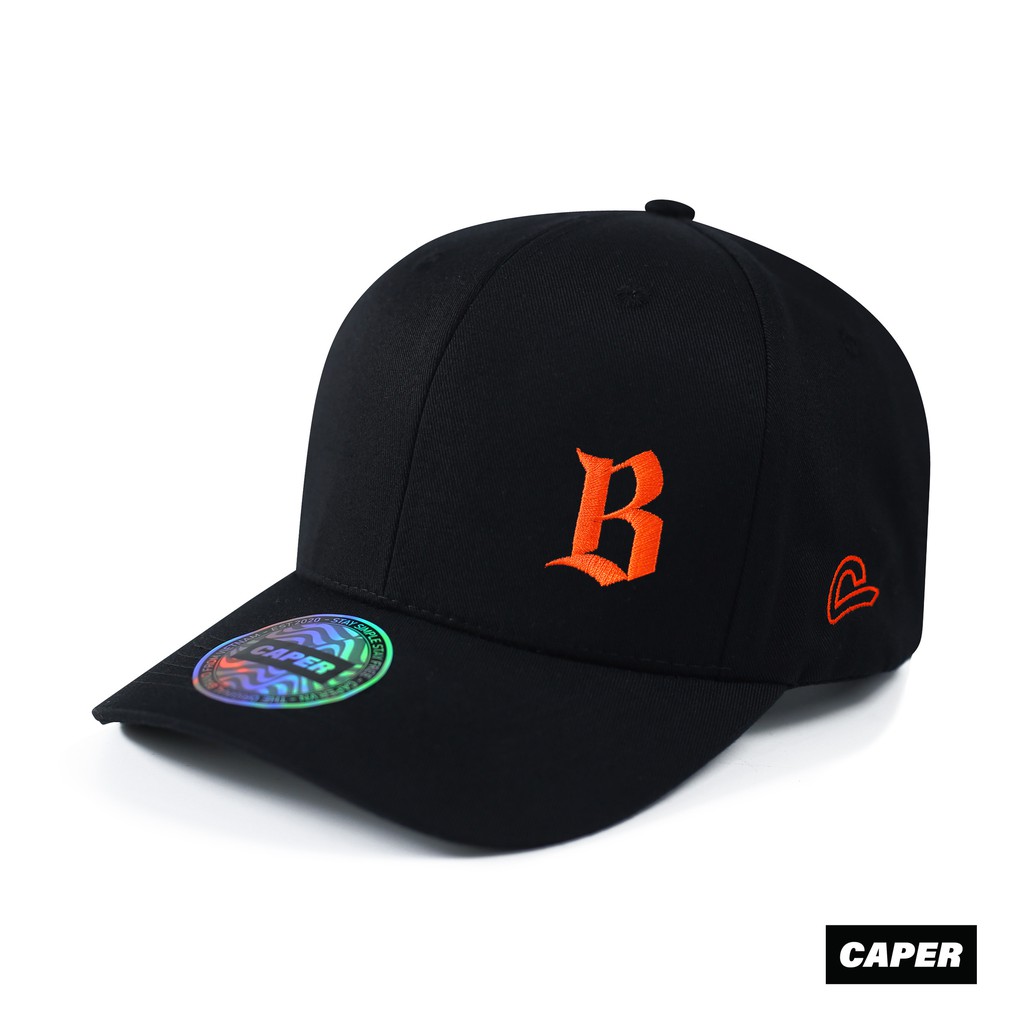 Mũ nón BallCap Caper đen B logo nhiều màu